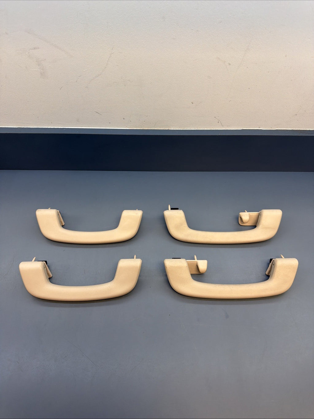 2011-2016 BMW 535I 550I F10 ROOF GRAB HANDLE SET OF 4  TAN BEIGE OEM 9171224