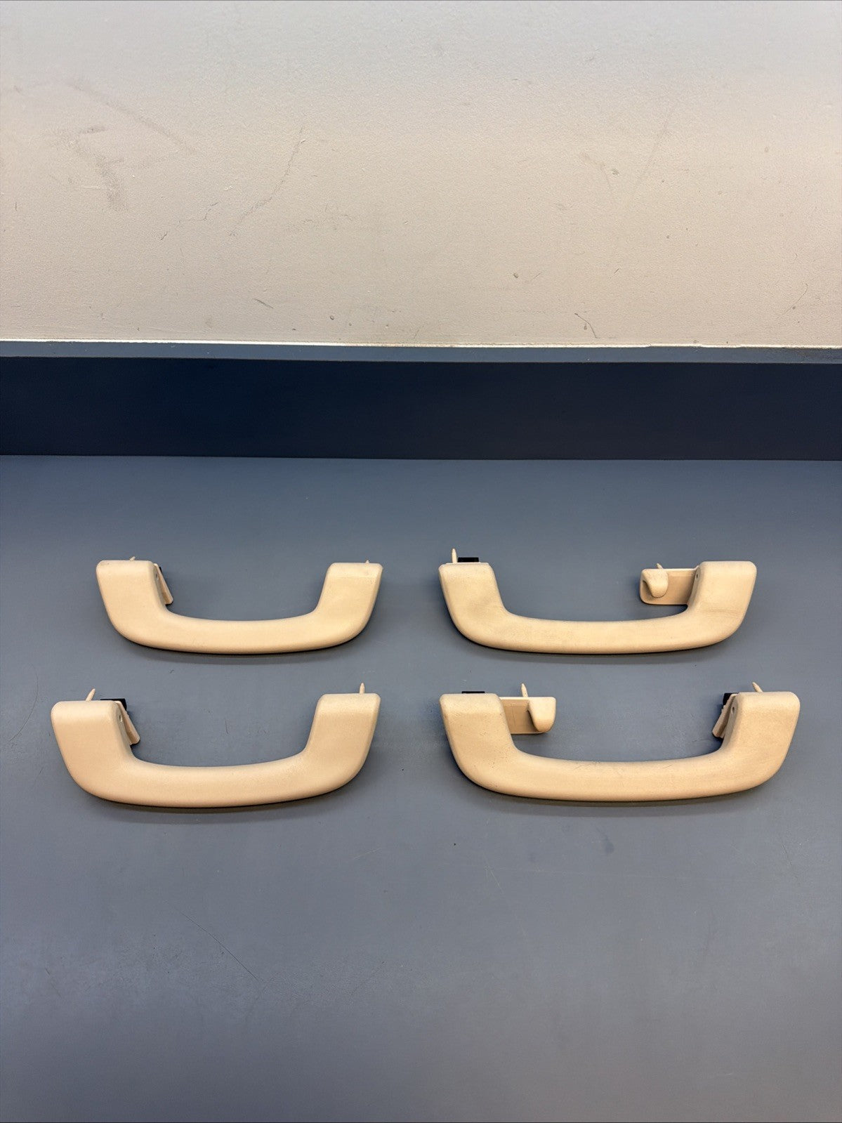 2011-2016 BMW 535I 550I F10 ROOF GRAB HANDLE SET OF 4  TAN BEIGE OEM 9171224