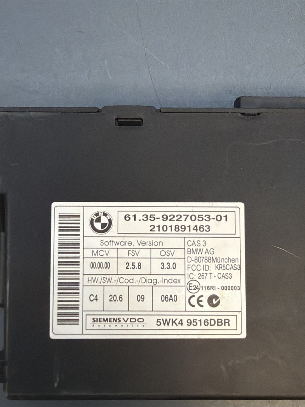 07-13 BMW 328I E90 E92 E93 N51 MSV80.1 SET DME ECM CAS 3 MODULE KEY OEM 7614362