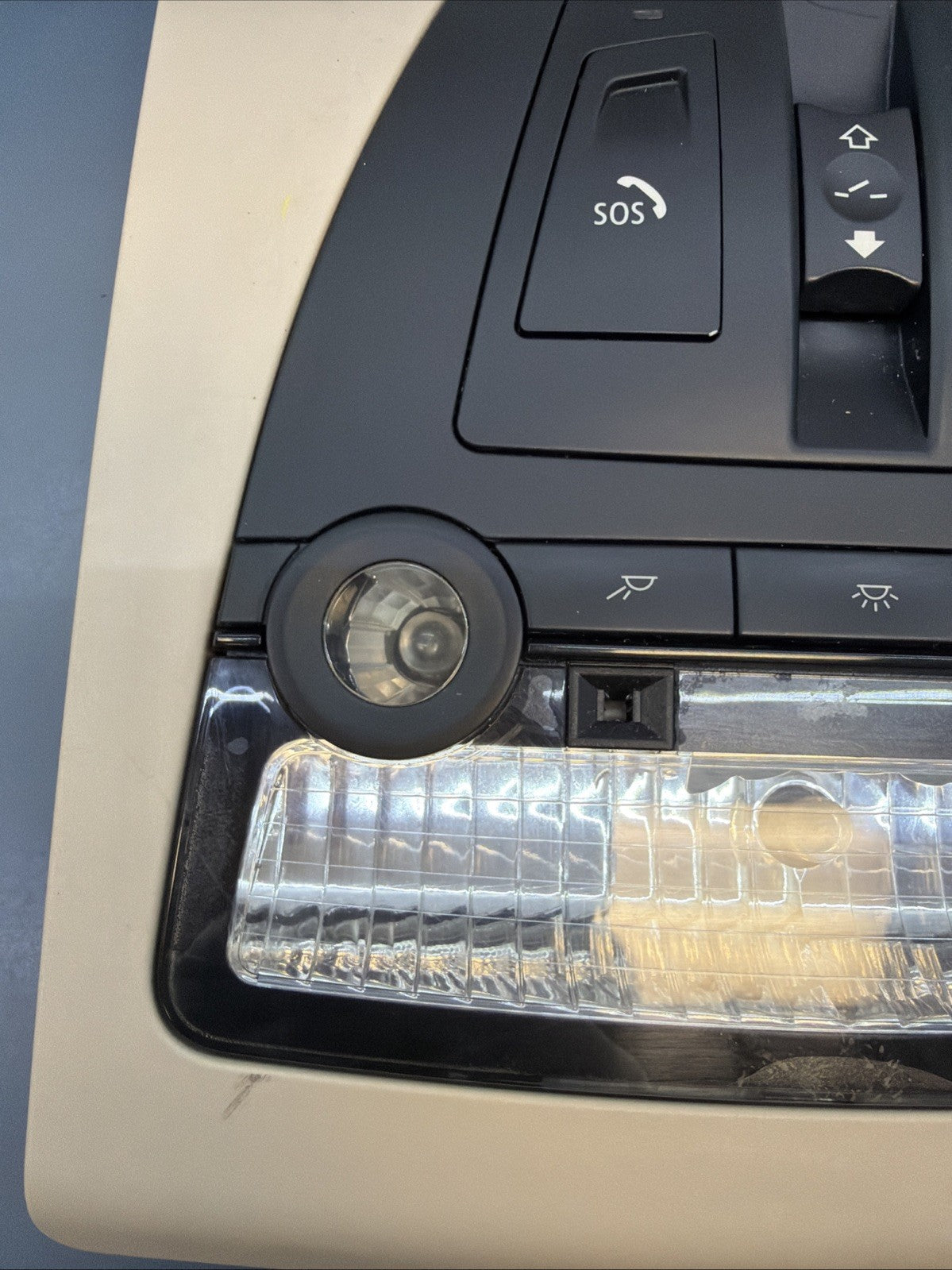 09-17 BMW F10 528i 750Li Front Overhead Dome Light Sunroof Switch BEIGE 9276232