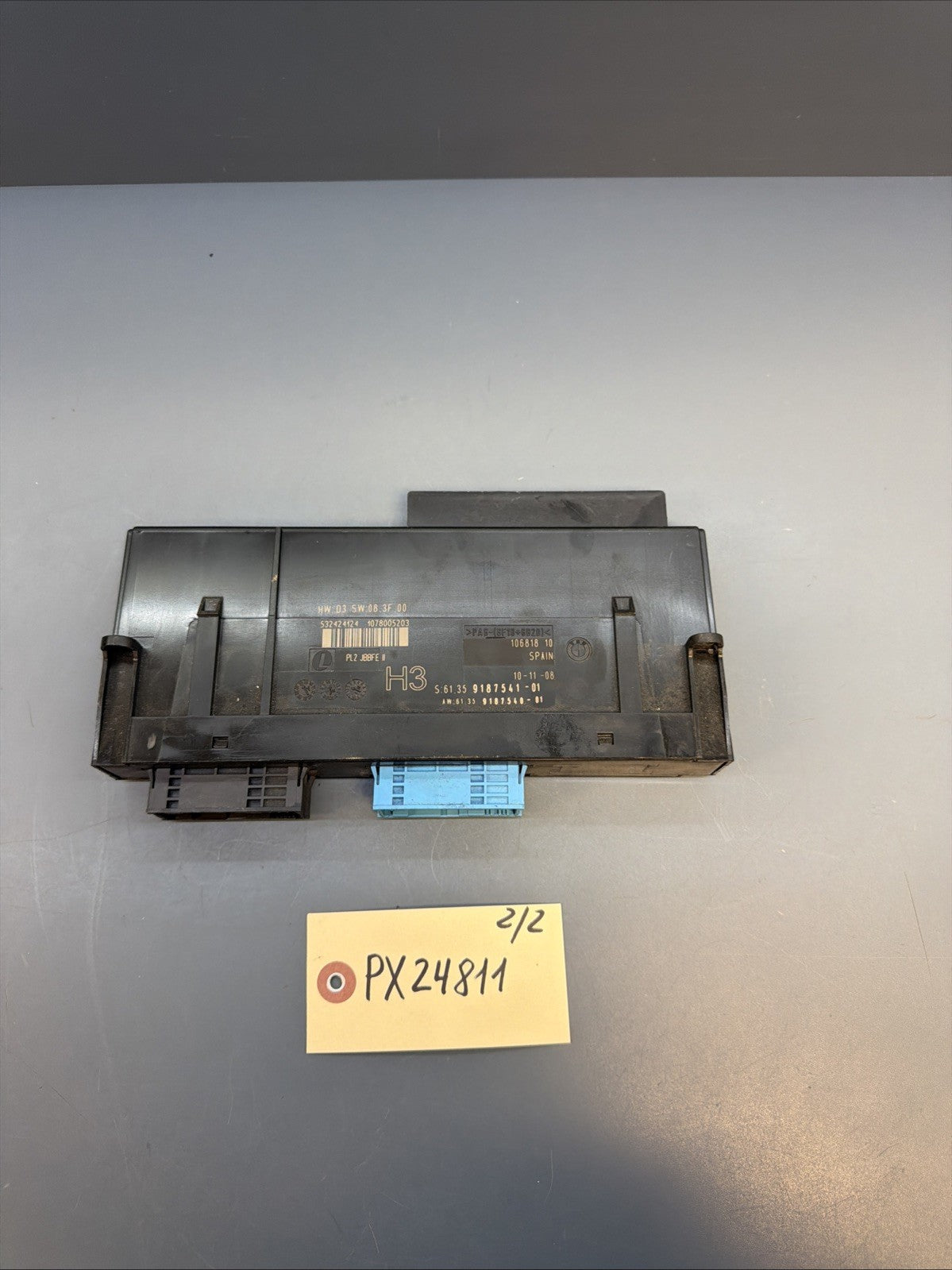 07-13 BMW E90 E92 E93 335i PL2 JBFE2 COMFORT BODY CONTROL MODULE BCM BCU 9187541