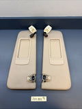 BMW F10 5 SERIES SUN VISOR MIRROR LEFT RIGHT PAIR OEM 6905983 BEIGE
