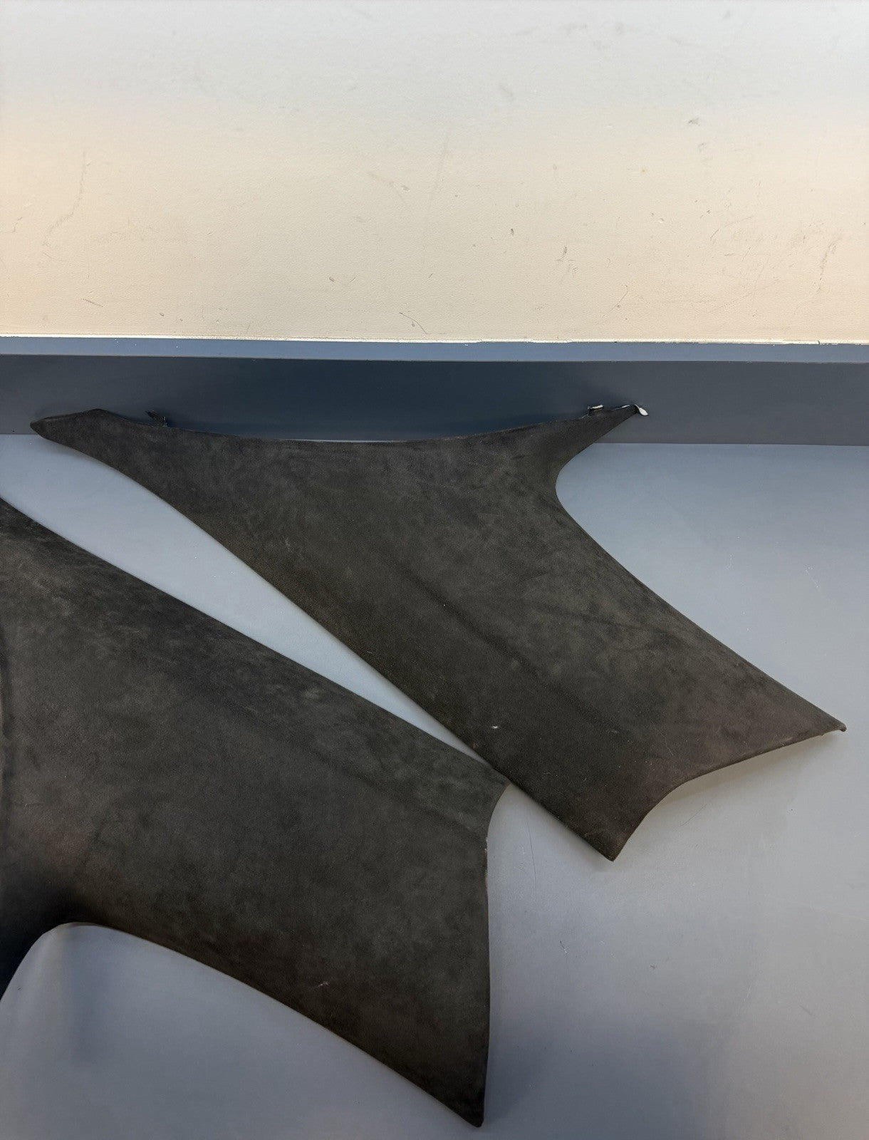 04-10 BMW E63 M6 Headliner Roof Pillar Trim Sun Visor Black Alcantara Set OEM