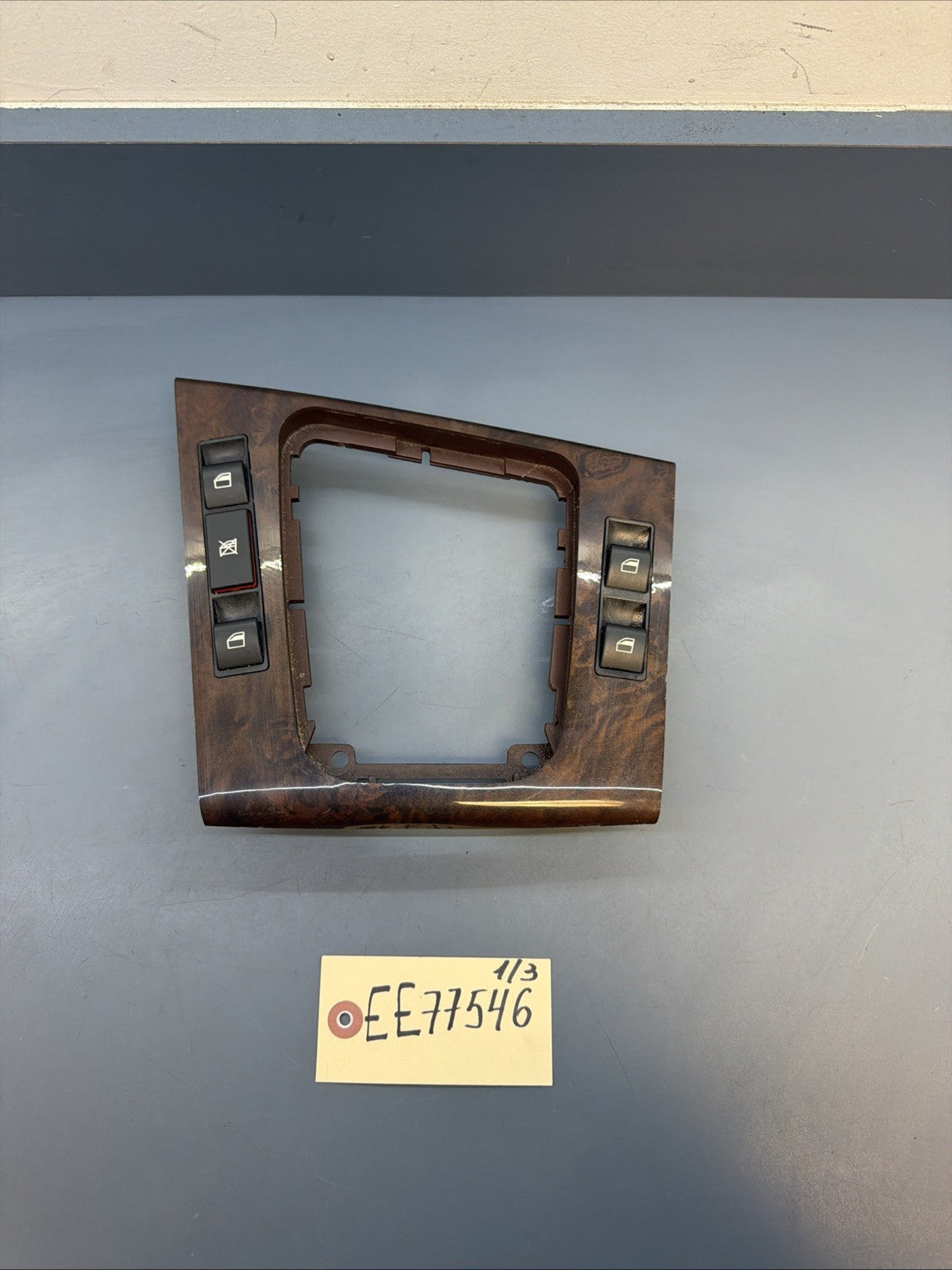 99-06 BMW E46 3-SERIES SEDAN SHIFTER BEZEL SURROUND WOOD GRAIN TRIM 8209456