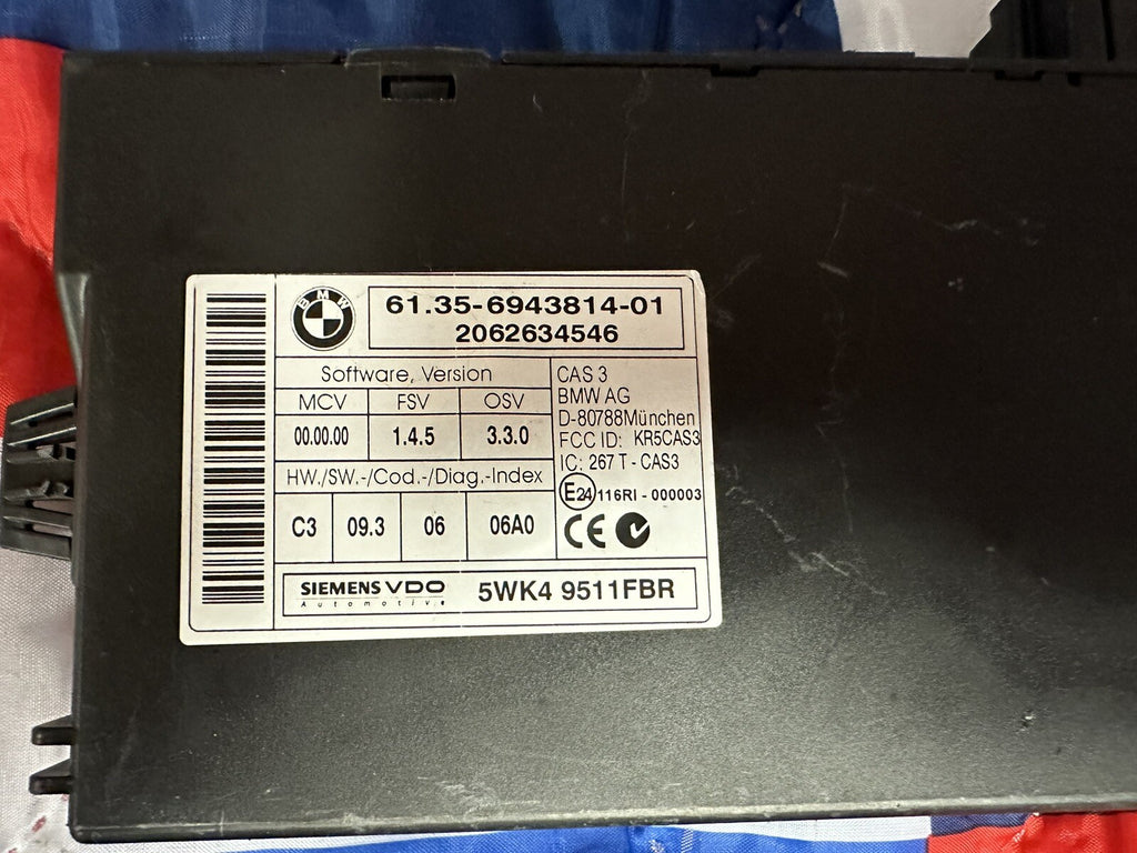BMW 328I 128I E90 E92 E93 E82 N52 ENGINE ECU SET DME MSV80 CAS3 KEY SET 7567609O