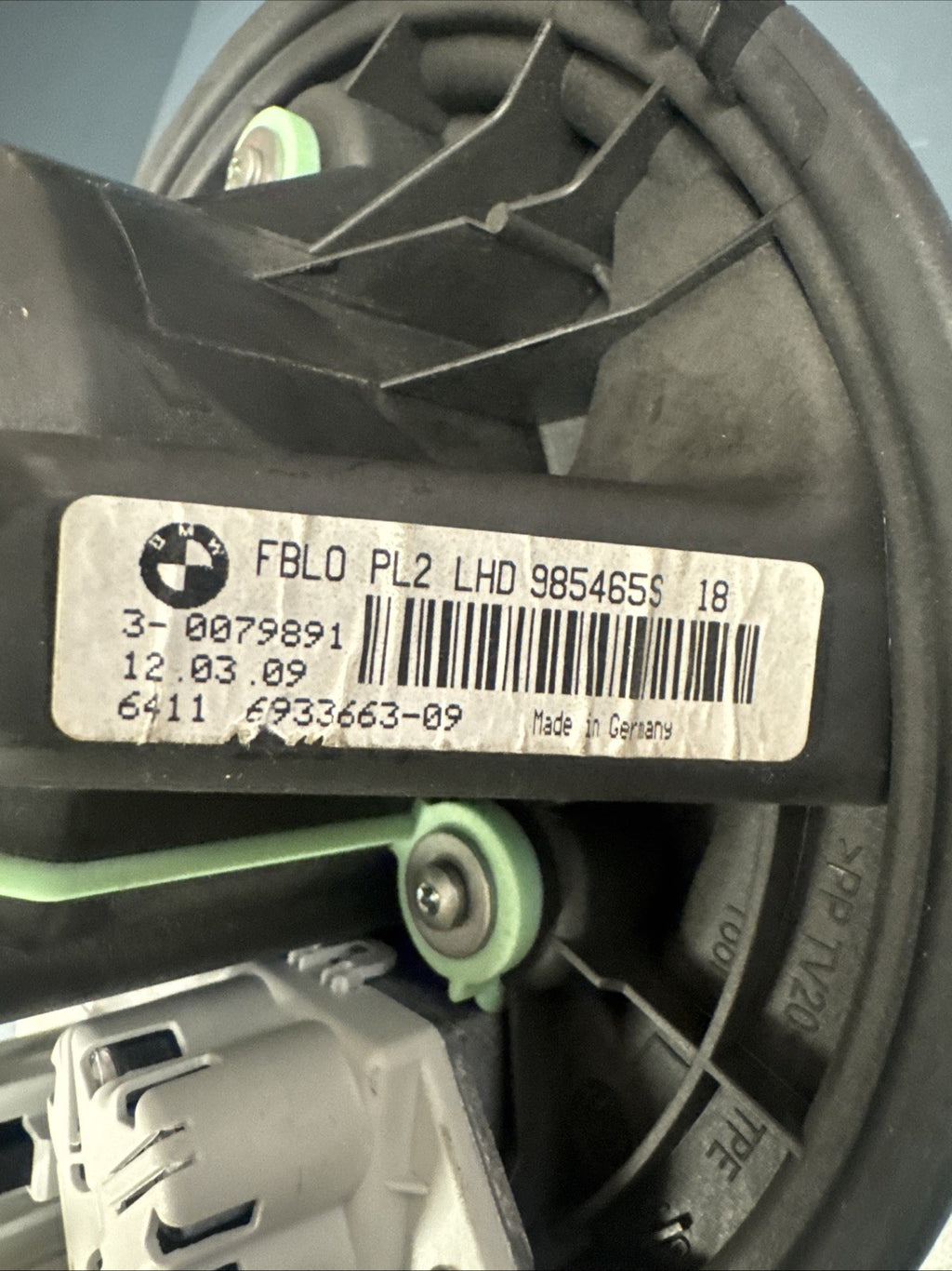 07-13 BMW E90 E92 E93 335 Blower Motor Fan A/C Heater USED OEM