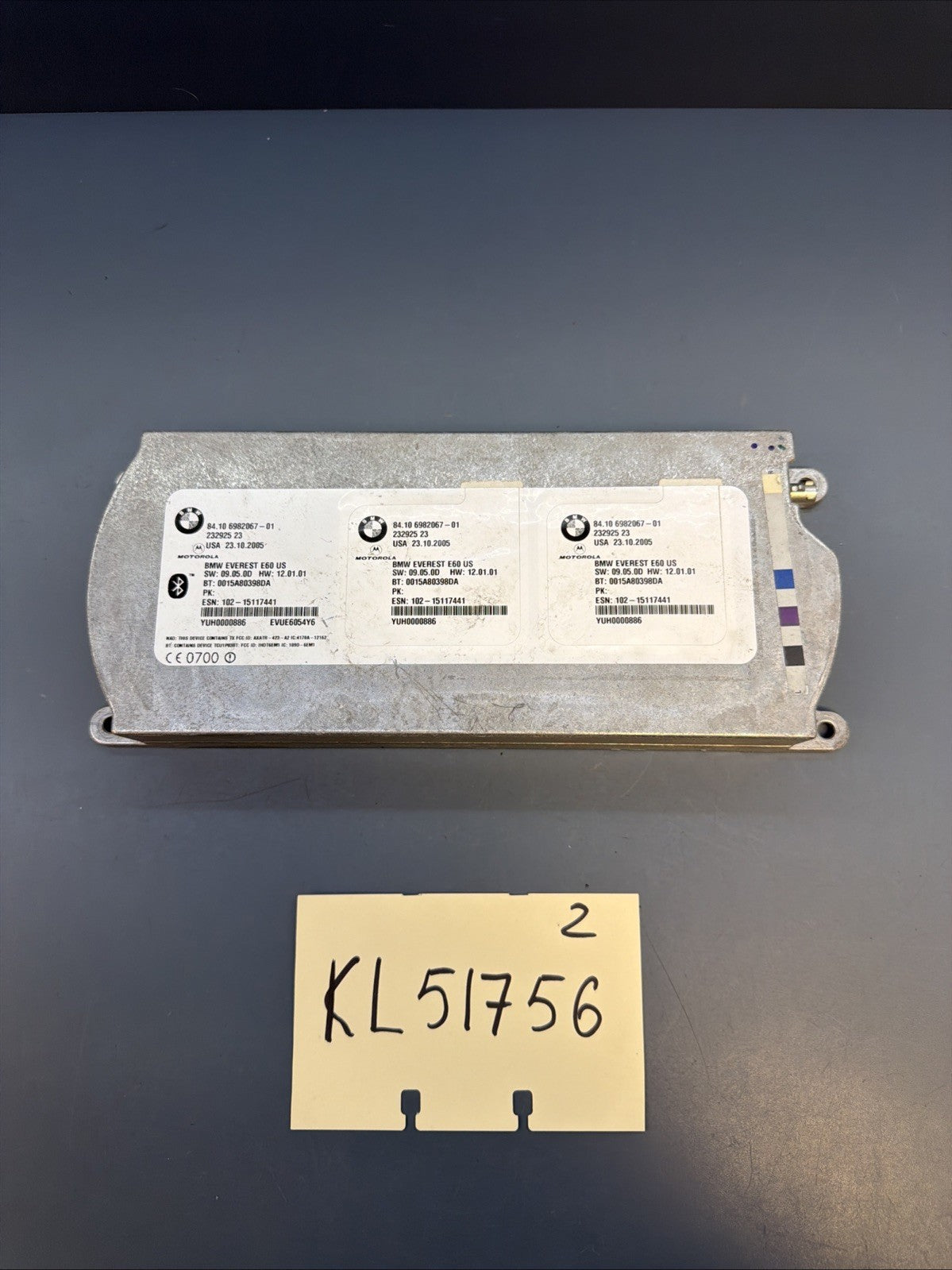 06-10 BMW E60 E90 325i 330Xi Telamatics Bluetooth Module Unit 6982067
