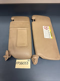 99-06 PAIR BMW E46 325ci 330i COUPE SEDAN LEFT RIGHT SUN VISORS SHADES SET