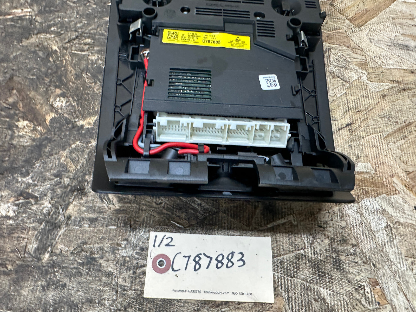 BMW 2010-2017 F10 5 SERIES FRONT OVERHEAD DOME LIGHT SWITCH BLACK OEM 28140555