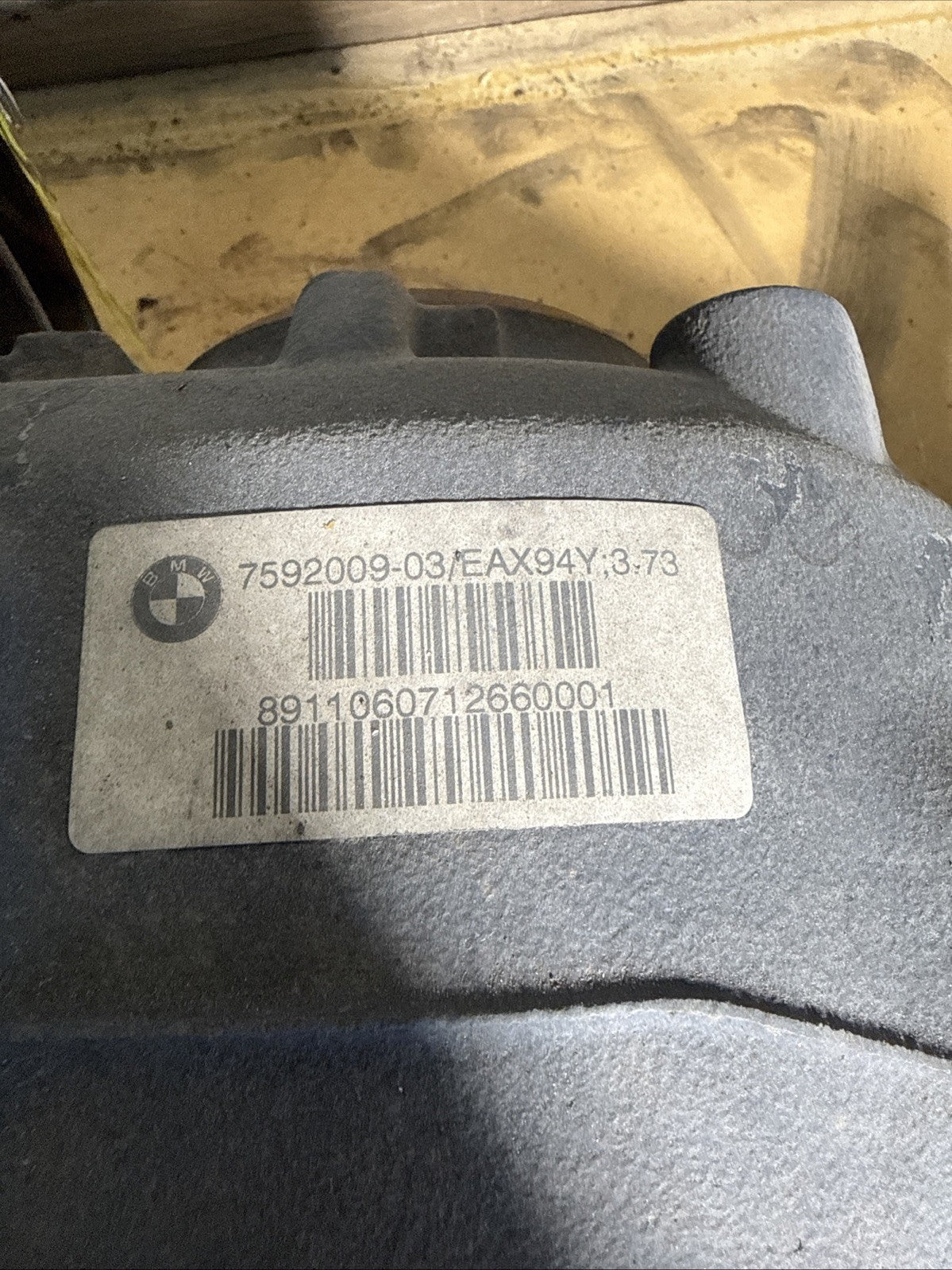 BMW REAR DIFFERENTIAL X3 28I SERIES FINAL DRIVE 3.73 7592009