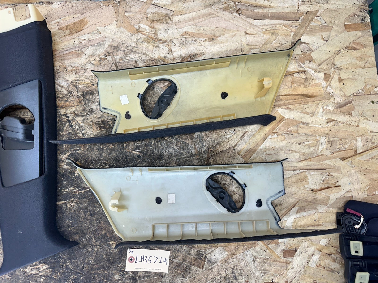 BMW 99-06 E53 X5 LHD BLACK INTERIOR A+B+C+SUN VISOR TRIM SET 12PC OEM 8203865