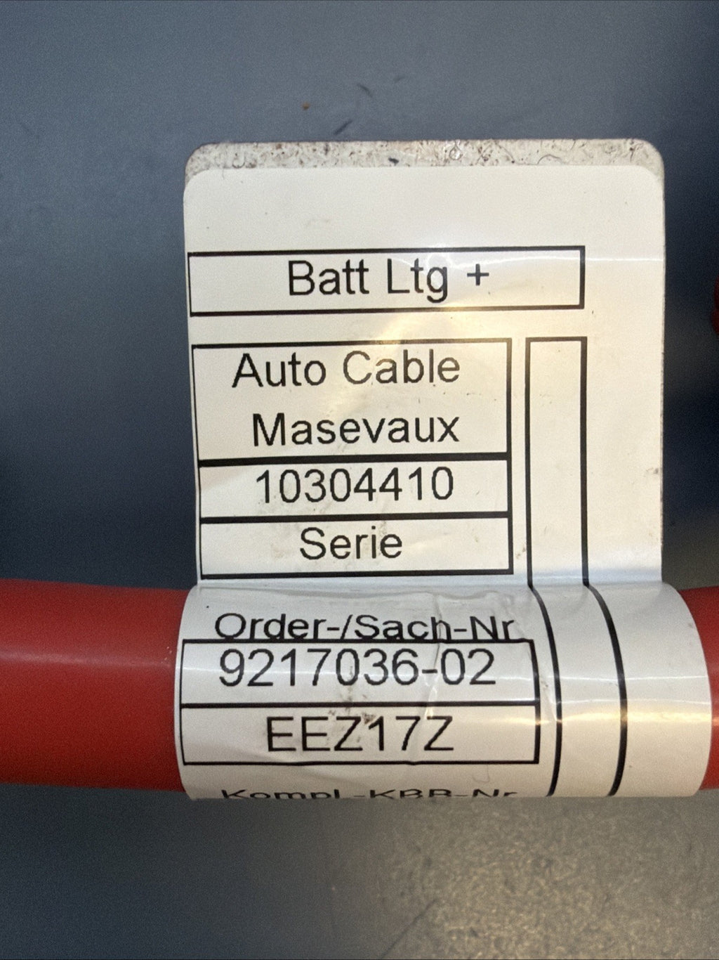OEM BMW F06 F10 F12 5 6 Series Positive Battery Cable BST Plus Pole OEM 9217036