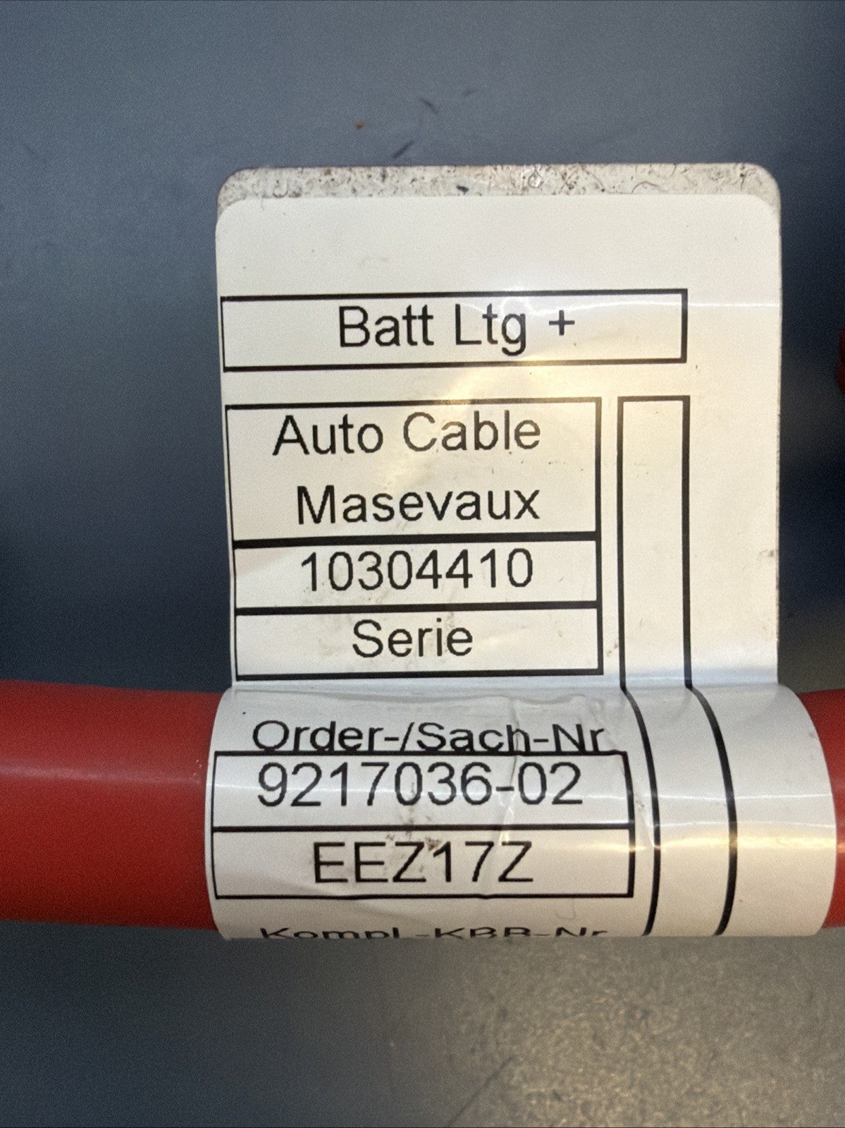 OEM BMW F06 F10 F12 5 6 Series Positive Battery Cable BST Plus Pole OEM 9217036