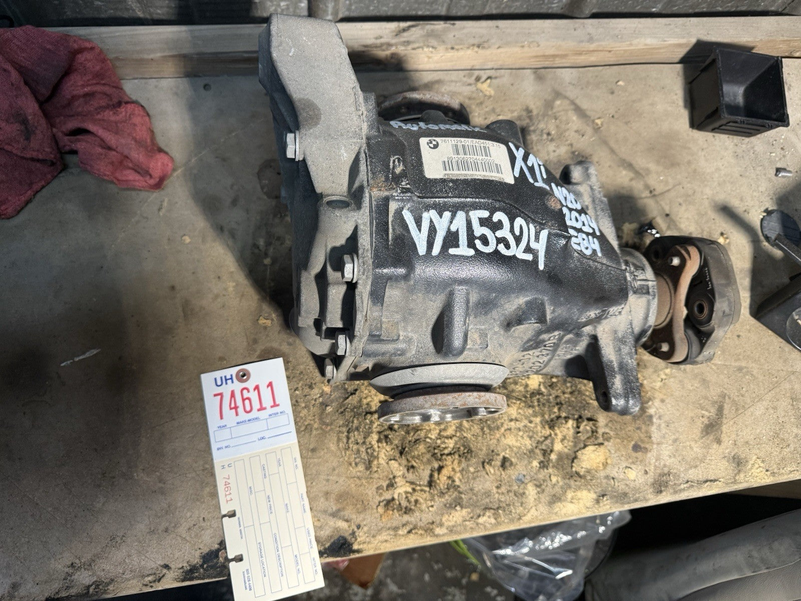 BMW 09-15 E84 X1 20i 20iX 28iX AUTO REAR DIFFERENTIAL FINAL 3.15 DRIVE 7611129