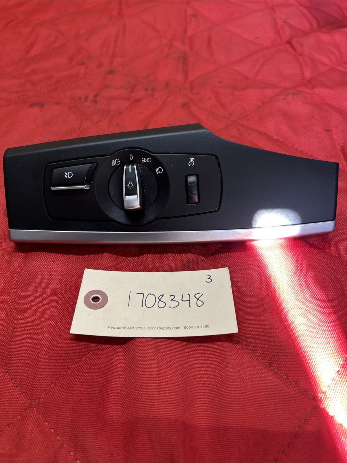 2011-2017 BMW F25 X3 Headlight Lamp Control Switch Trim Panel OEM 9192745