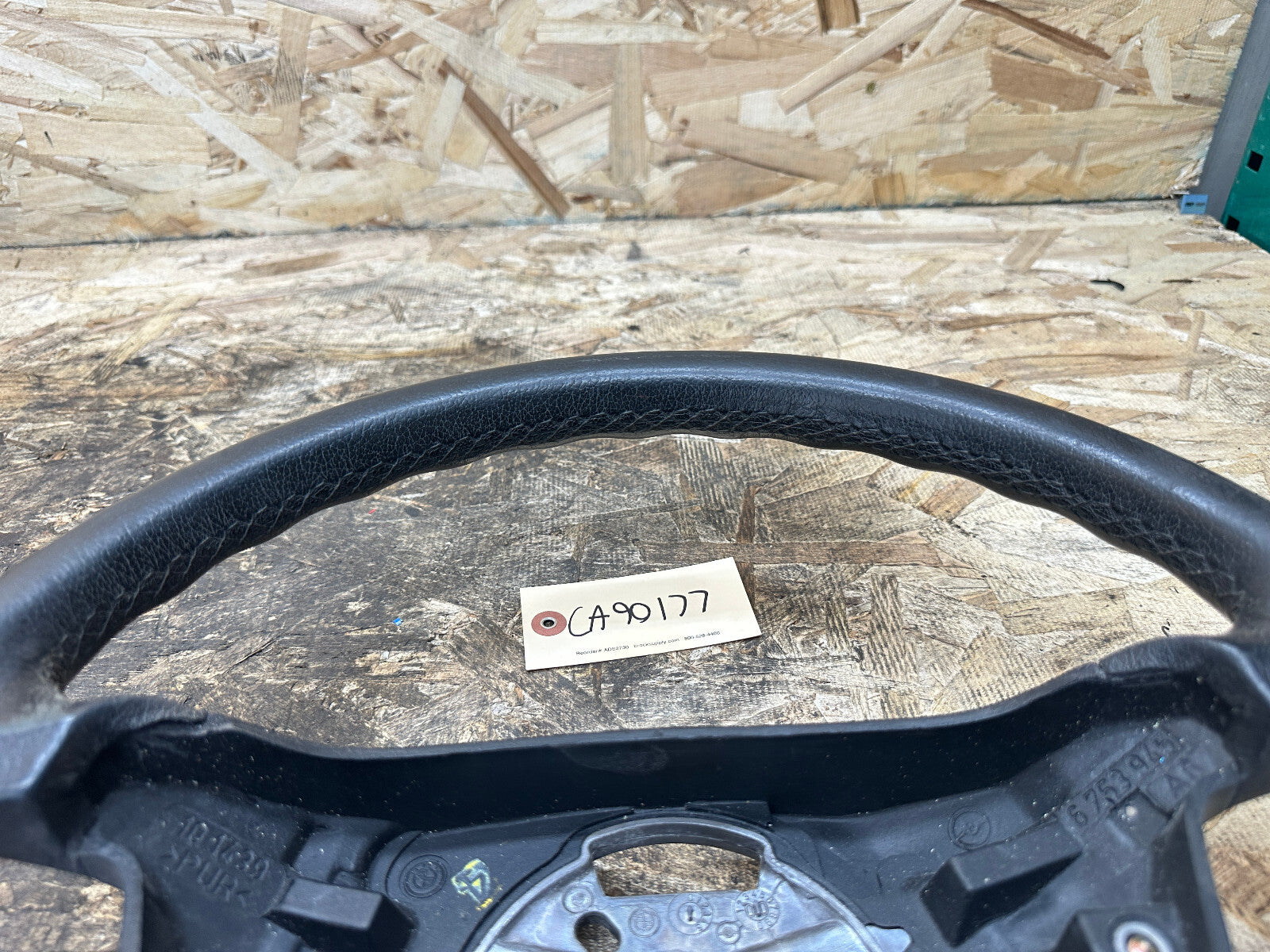 BMW 97-03 E46 3 SERIES BLACK LEATHER BASE MODEL STEERING WHEEL OEM 6753945