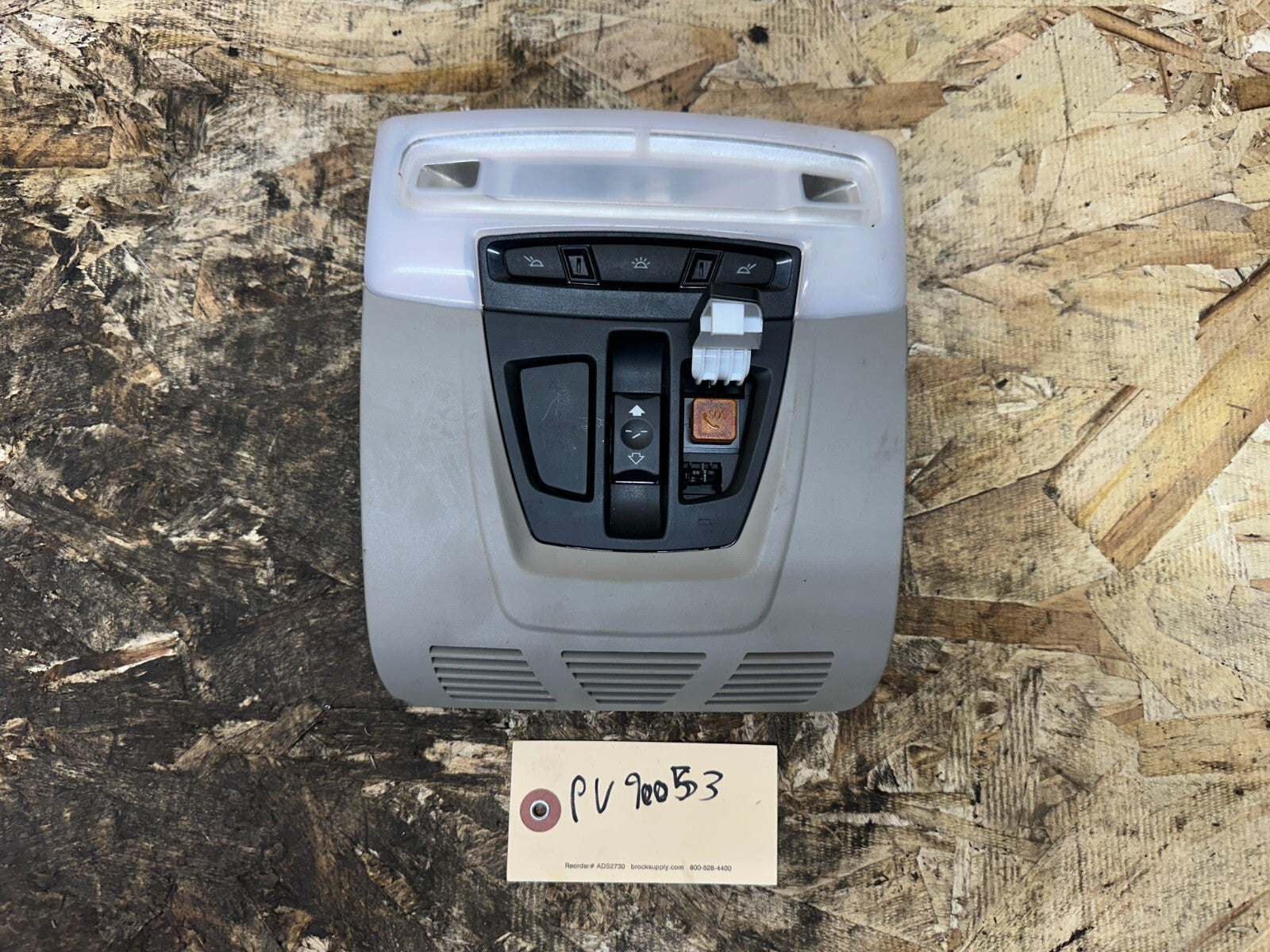 BMW F30 2012-2019 OVERHEAD DOME LIGHT SUNROOF SWITCH GRAY OEM 9321466