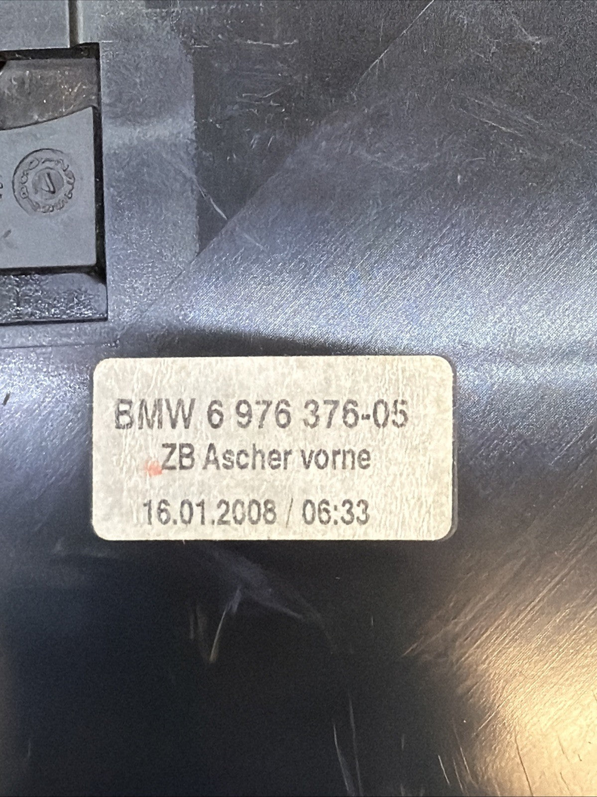 08-10 BMW 5 SERIES E60 FRONT CENTER CONSOLE ASHTRAY STORAGE 6976376 OEM
