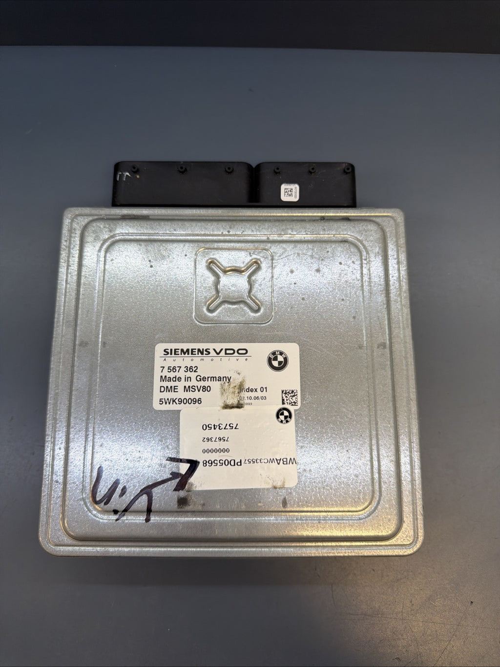 2007-2010 BMW E90 E92 328i AUTO N52K MSV80 ECU DME CAS KEY SET OEM 7567362