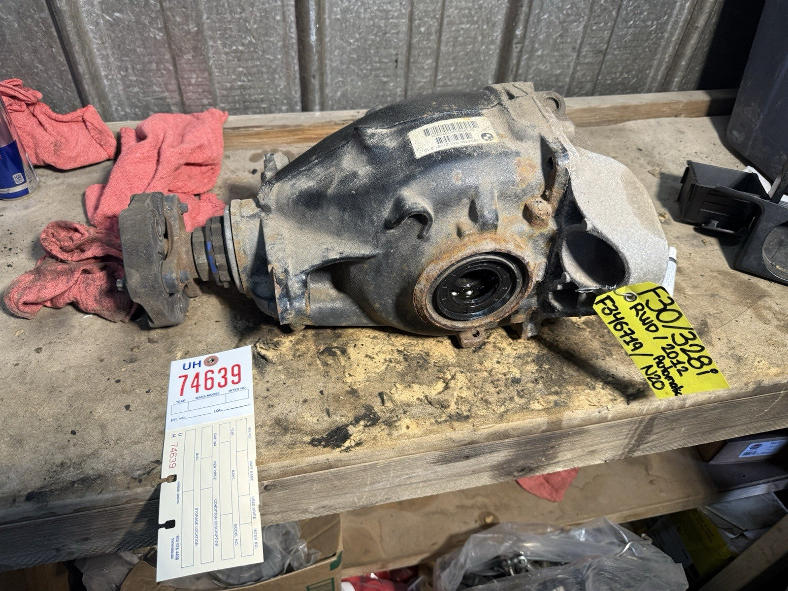 11-17 BMW F30 F31 F32 F33 F34 F36 Rear Axle differential ratio 3.15 OEM 7603748