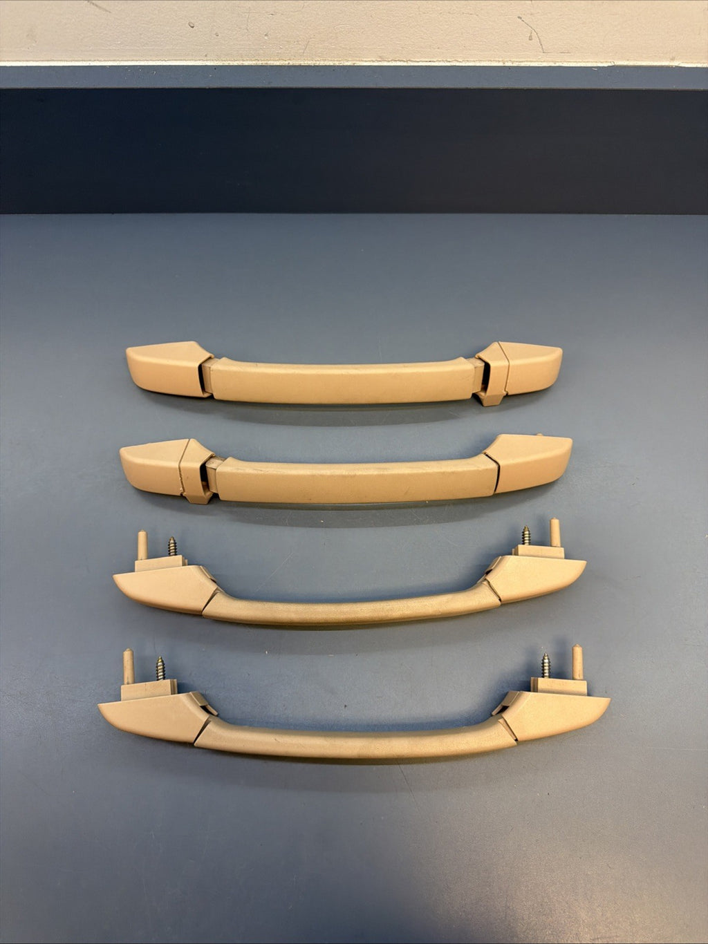 00-06 BMW E46 Headliner Grab Handle Set Front Rear Left Right Beige 8231321