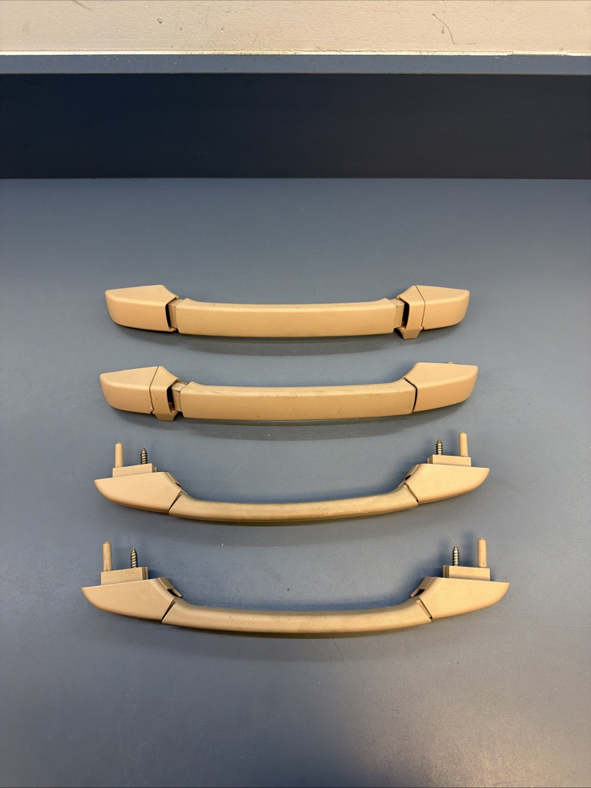00-06 BMW E46 Headliner Grab Handle Set Front Rear Left Right Beige 8231321