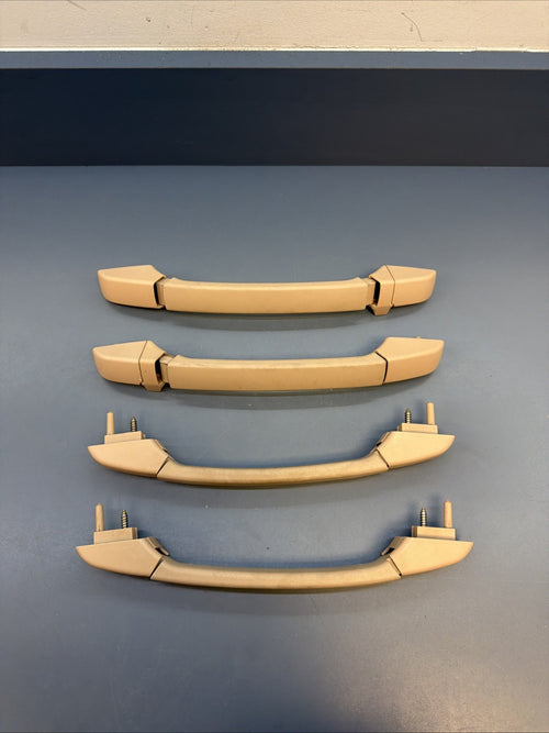 00-06 BMW E46 Headliner Grab Handle Set Front Rear Left Right Beige 8231321
