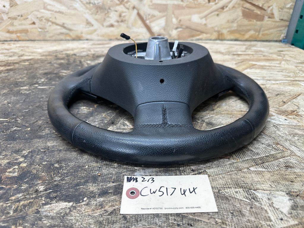BMW 2004-2010 E60 3 SPOKE BLACK LEATHER STEERING WHEEL OEM 6079000