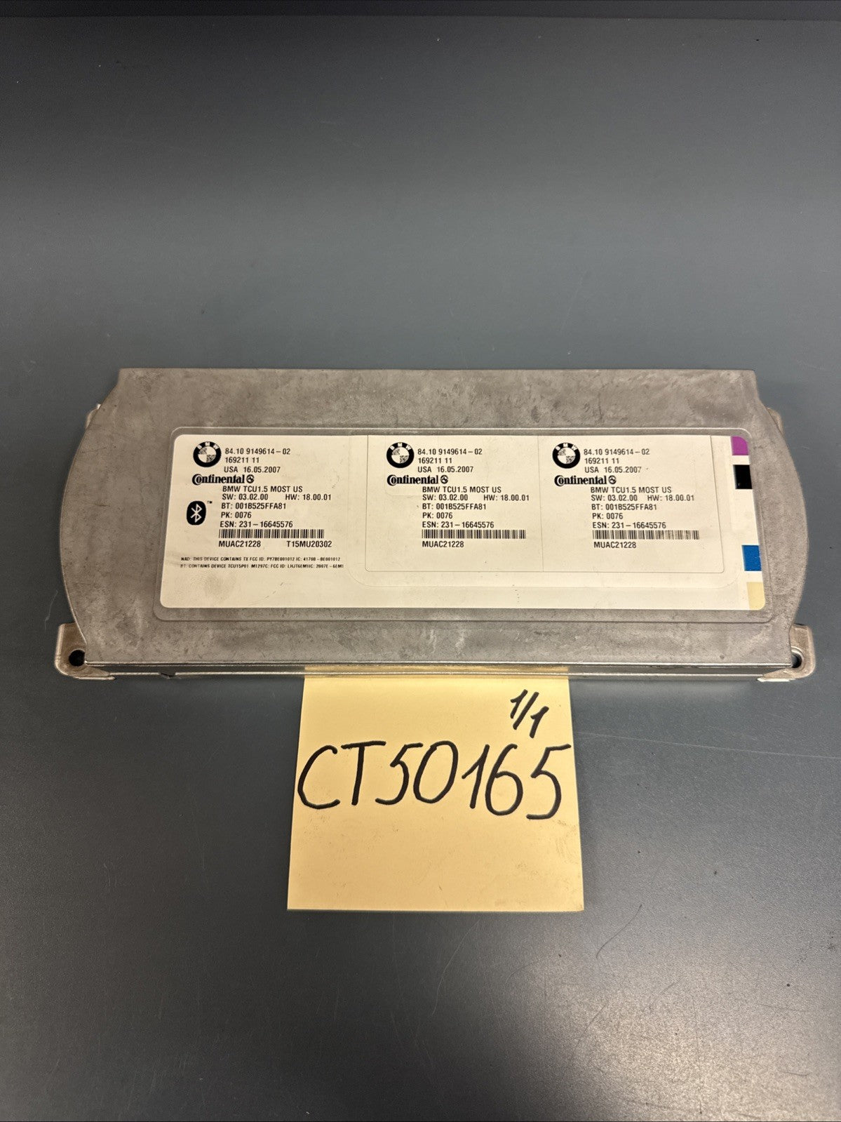2006-2011 Bmw 5 Series Bluetooth Communication Control Module 9149614-02 e60