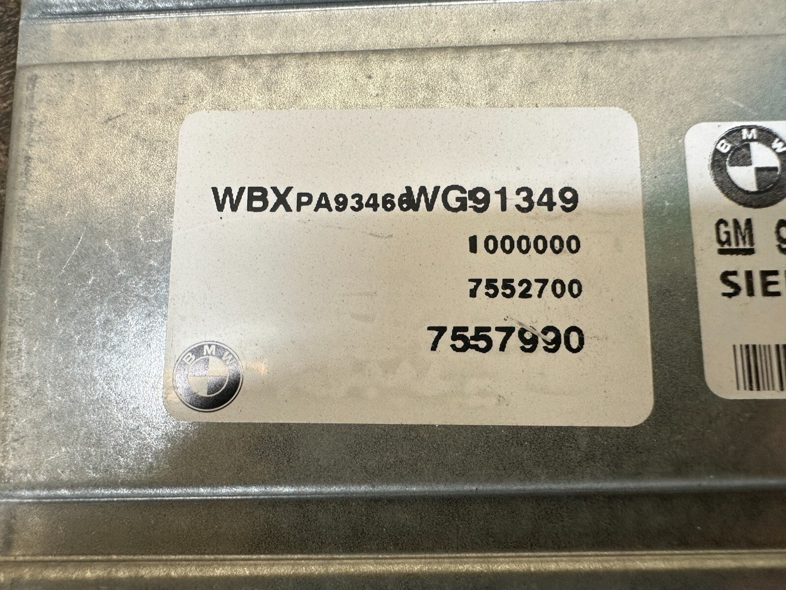 BMW 98-06 E46 E53 E83 3 SERIES X3 X5 TRANSISSION CONTROL MODULE TCU OEM 7552700