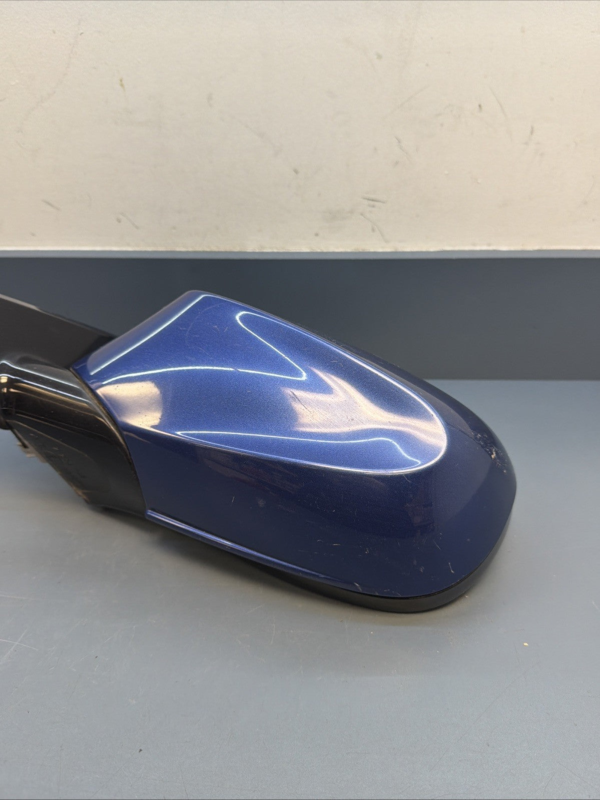 2011 - 2013 BMW E82 E88 FRONT LEFT DRIVER SIDE VIEW MIRROR BLUE OEM 7208145
