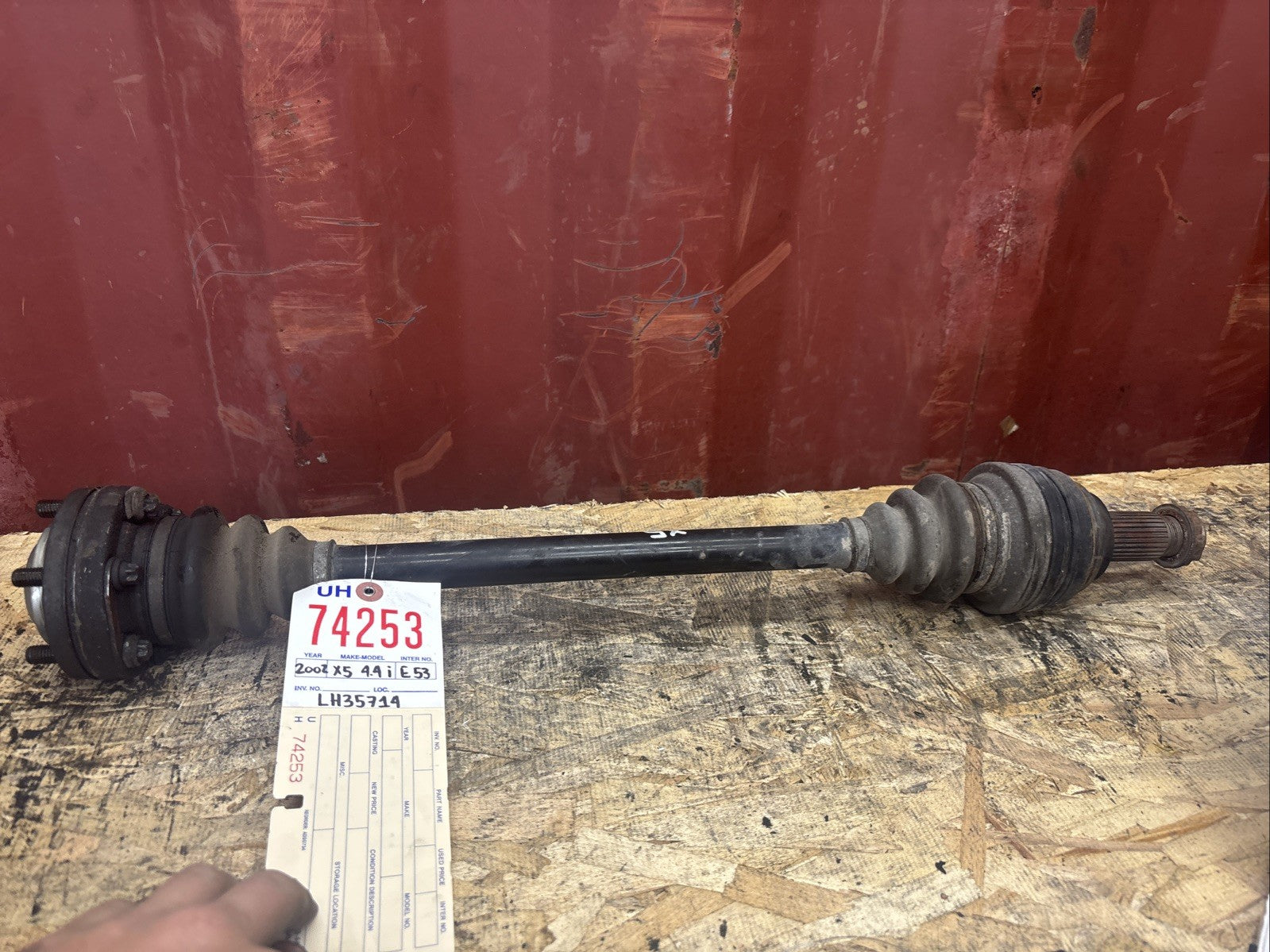 BMW OEM CV AXLE REAR LEFT  5 SERIES E53 USED M62 X5 ENGINE 2002 3320 7500914