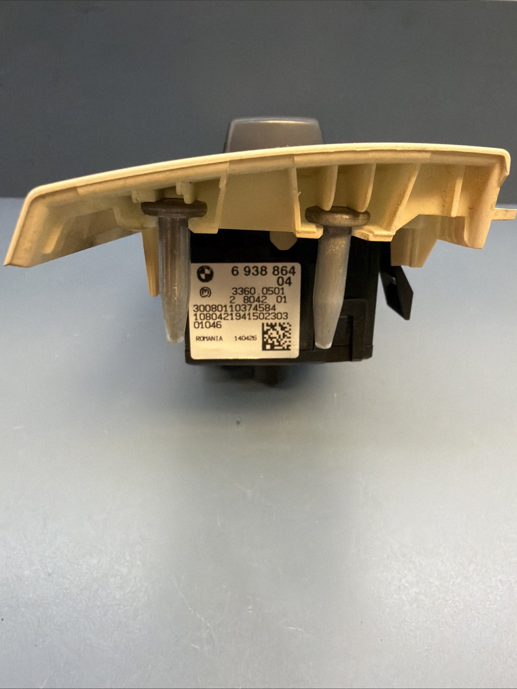 06-11 BMW E90 E92 328I SEDAN DASH HEADLIGHT FOGLIGHT CONTROL SWITCH TAN 6938864