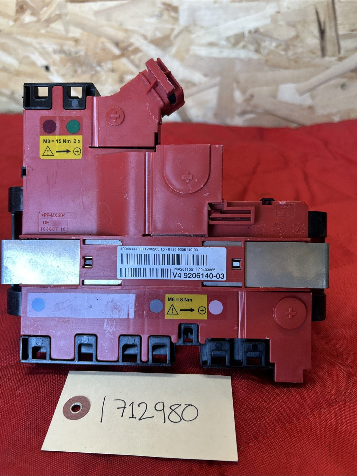 2011-2014 BMW X3 - REAR Positive Battery Terminal / Junction BOX 9206140