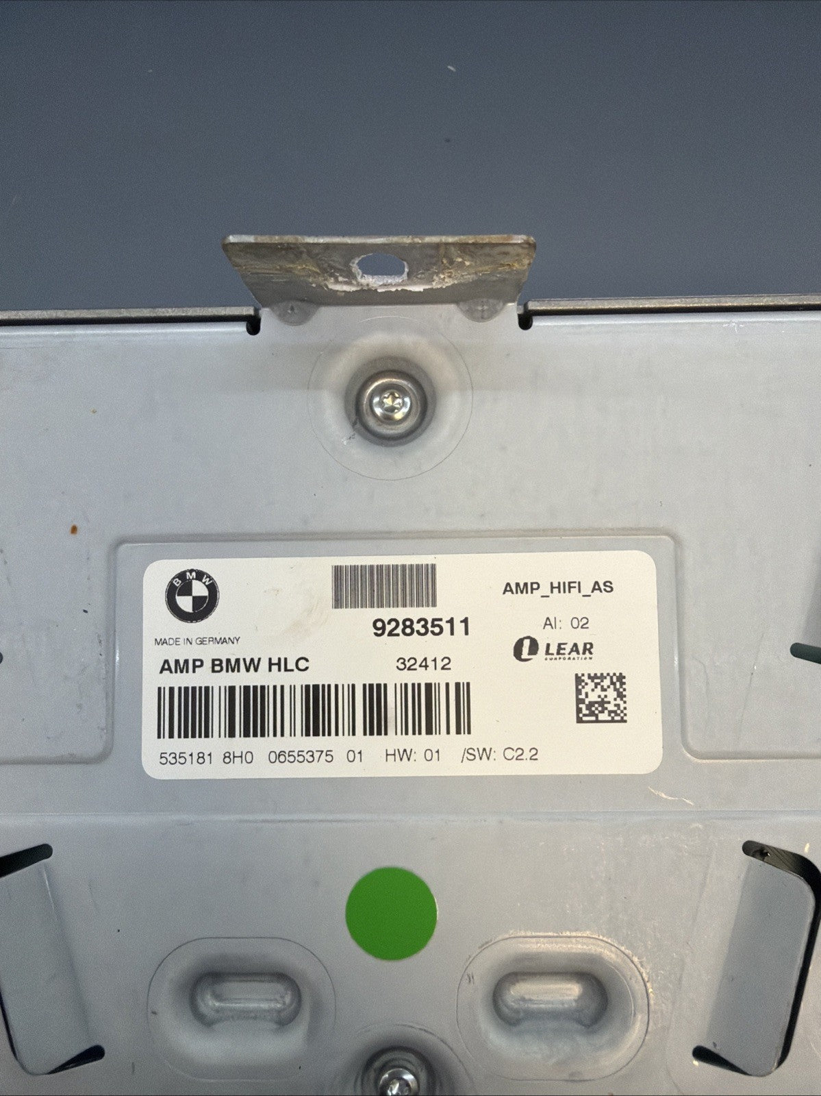 12-16 BMW F30 328i 9283511 LEAR RADIO AUDIO AMPLIFIER HIFI HLC OEM AMP 9283511