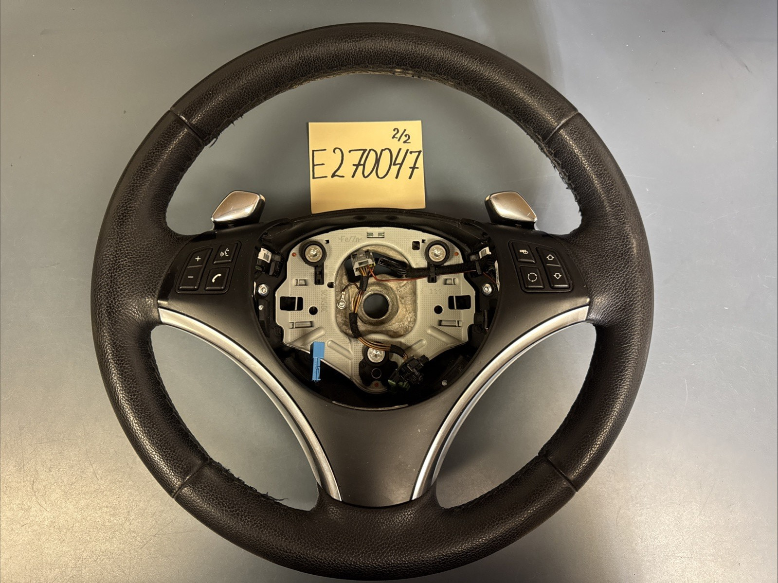 07-11 OEM BMW E82 E90 E92 E93 X1 328 335 Sport Leather Heated Wheel Black AT