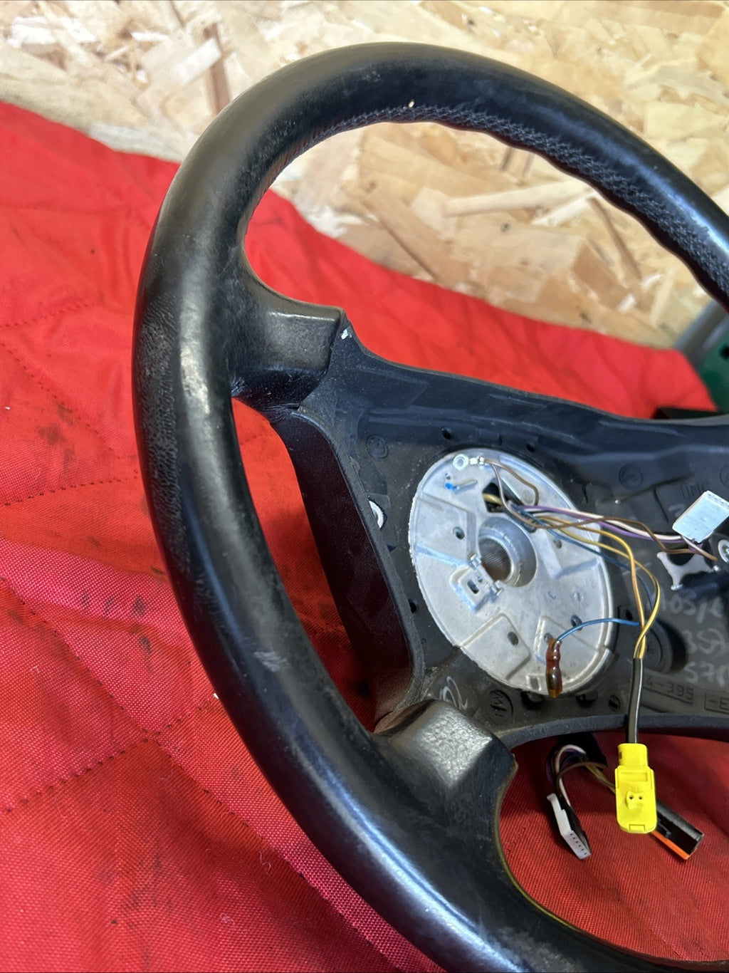 95-03 OEM BMW E39 E38 528 740 750 Left Driver Leather Steering Wheel 6753739