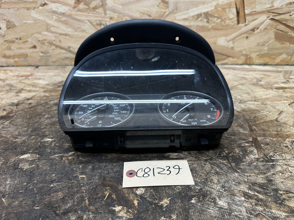 BMW 2007-2011 E90 3 SERIES SPEEDOMETER INSTRUMENT GAUGE CLUSTER MPH OEM 9166858