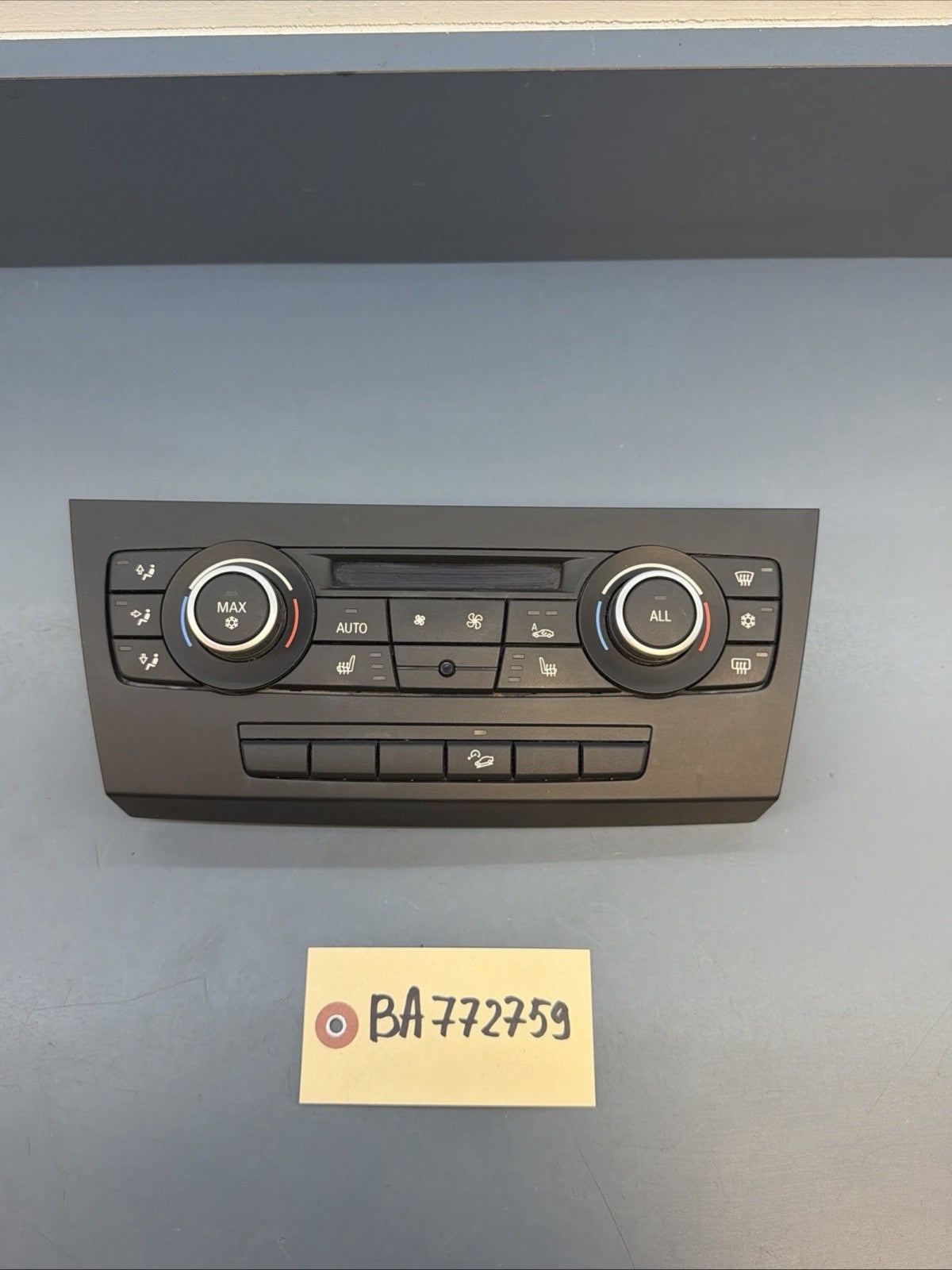 BMW 04-13 E81 E88 E90 E84 1/3 SERIES X1 AC CLIMATE CONTROL PANEL OEM 9250393