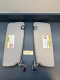 OEM 99–06 BMW E46 325/325i/330 L+R Illuminated Gray Sun Visor Set