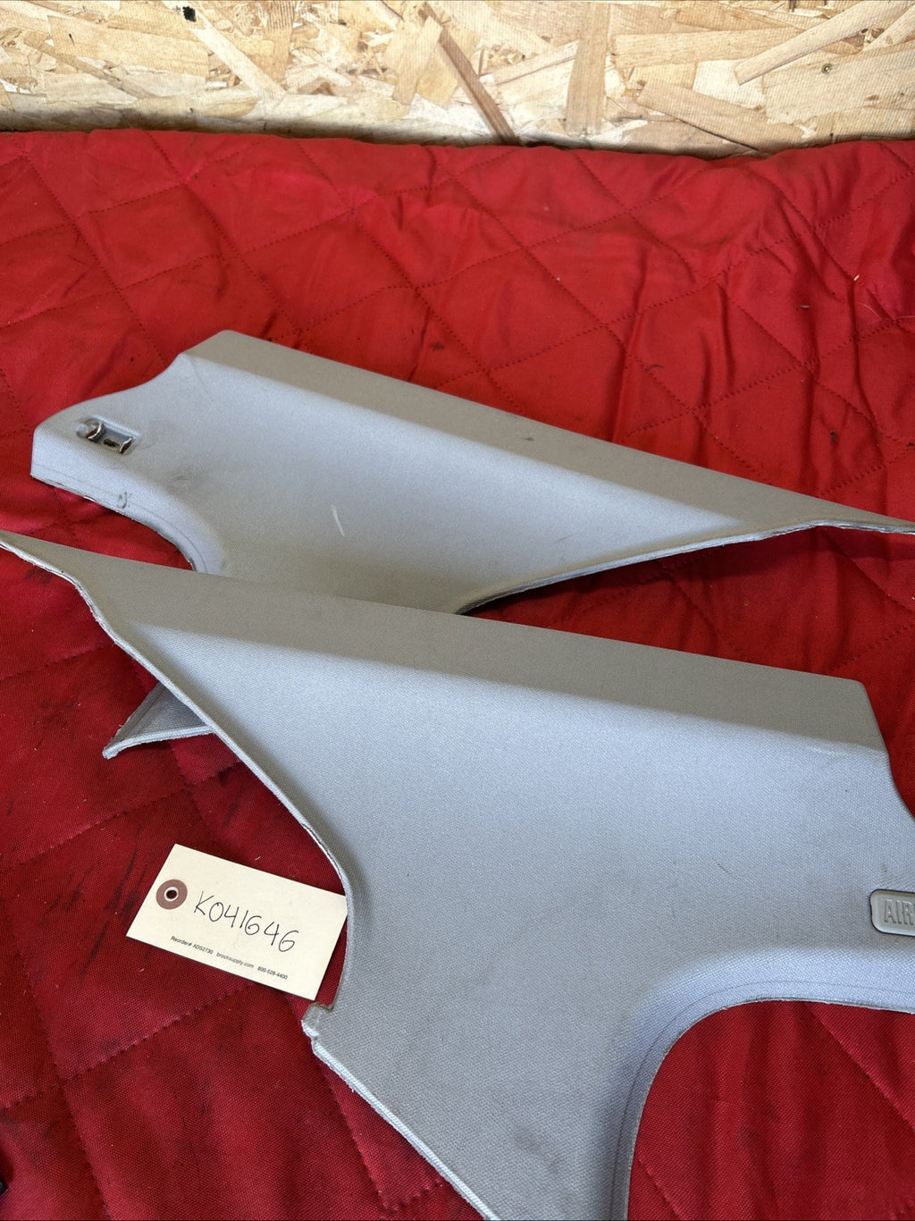 06-11 BMW E90 328xi Rear C Pillar Cover Trim Left & Right 7058342 7058343 GRAY