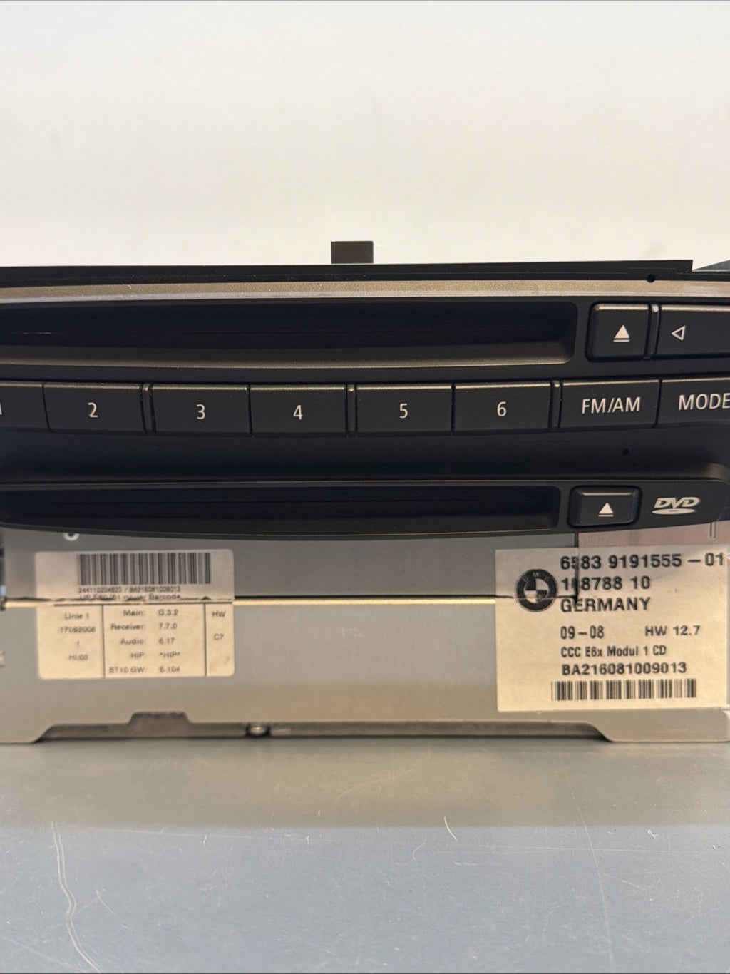 BMW OEM 525 530 535 545 550 M5 645 650 M6 FRONT NAVIGATION RADIO CD CCC 9191555