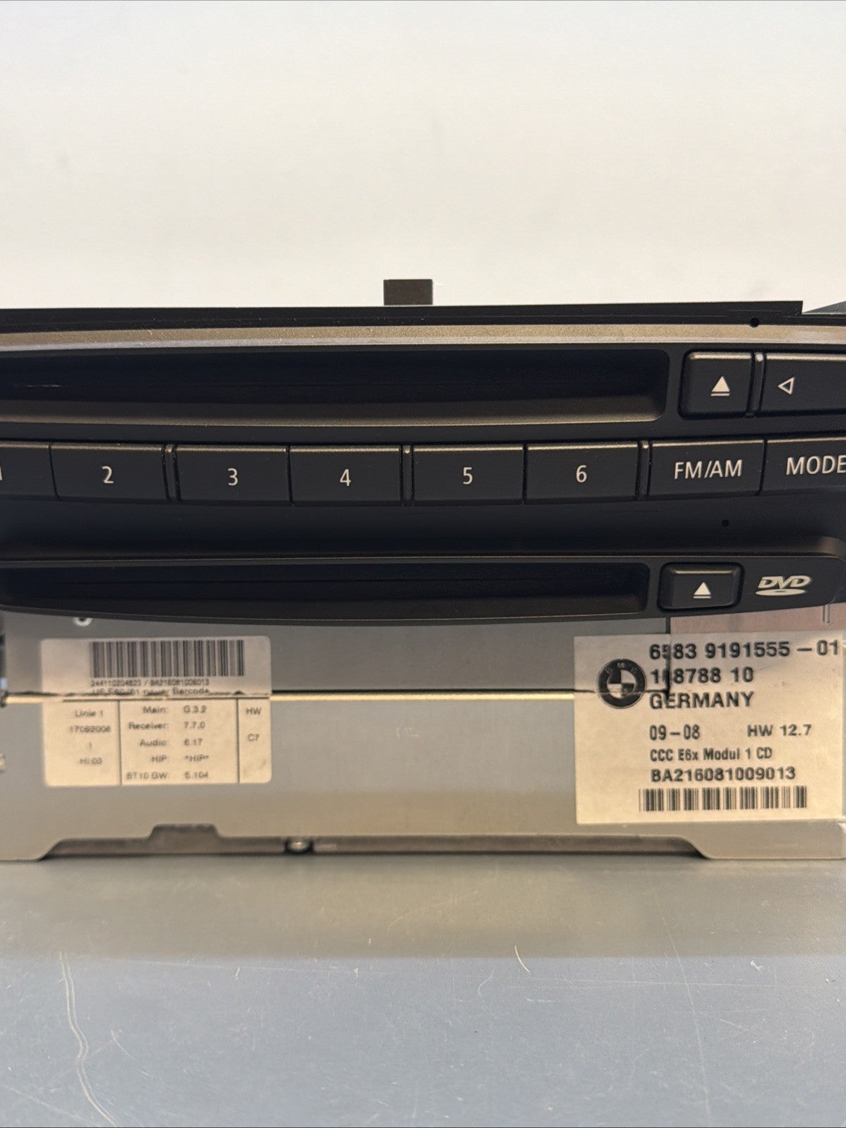 BMW OEM 525 530 535 545 550 M5 645 650 M6 FRONT NAVIGATION RADIO CD CCC 9191555