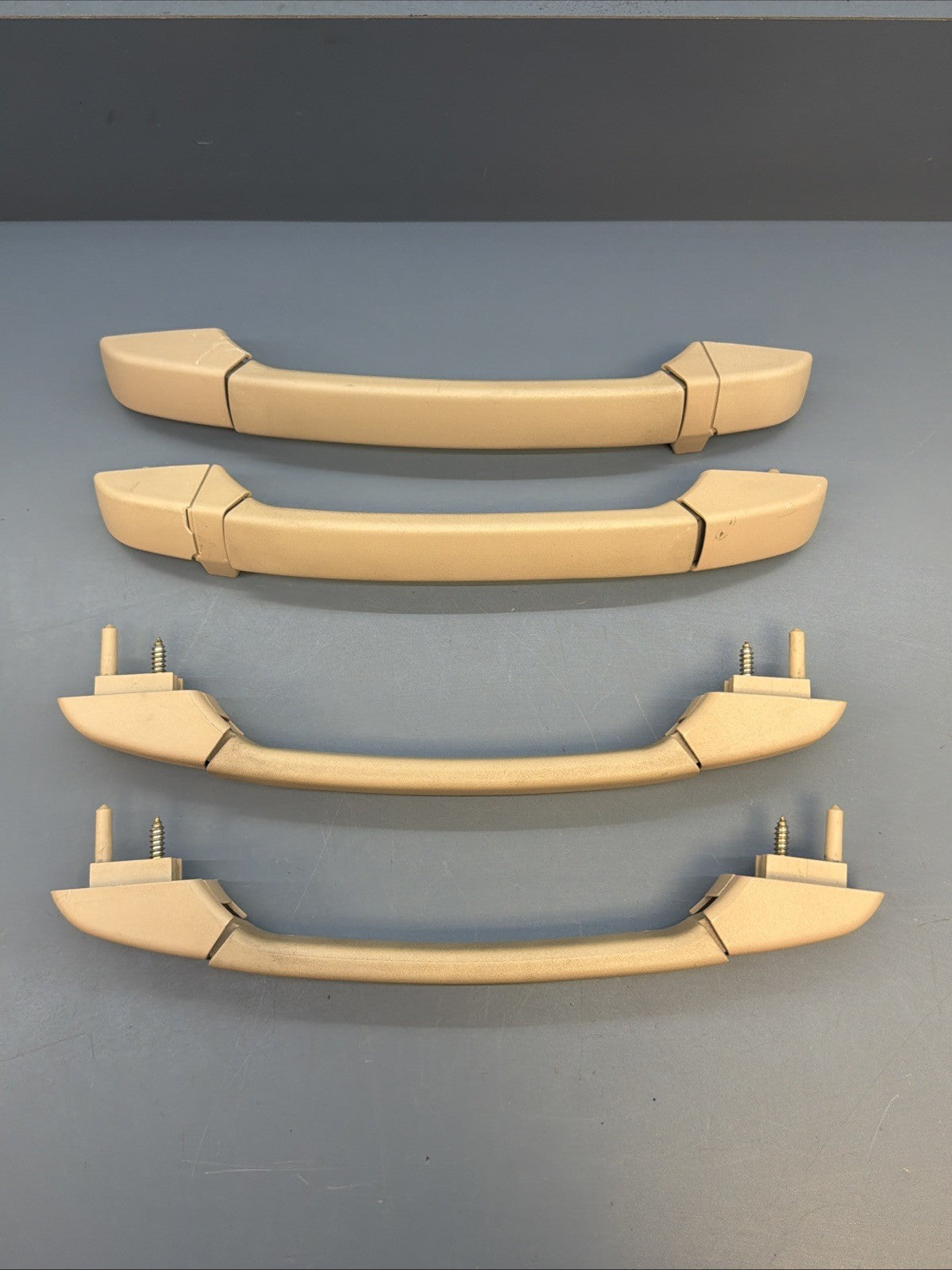 00-06 BMW E46 Headliner Grab Handle Set Front Rear Left Right Beige 8231321