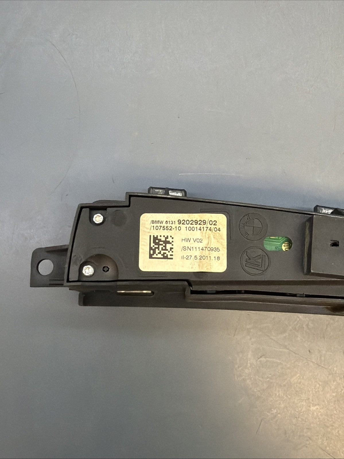 BMW 2011-2014 F25 X3 F10 5 SERIES TRACTION CONTROL BUTTON TRIM OEM 9202929