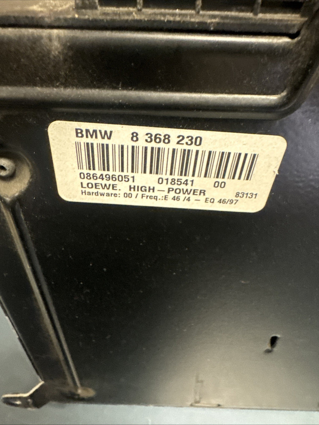 1999 2000 2001 BMW E46 328i AUDIO AMPLIFIER ASSEMBLY LEAR HIFI 8368230