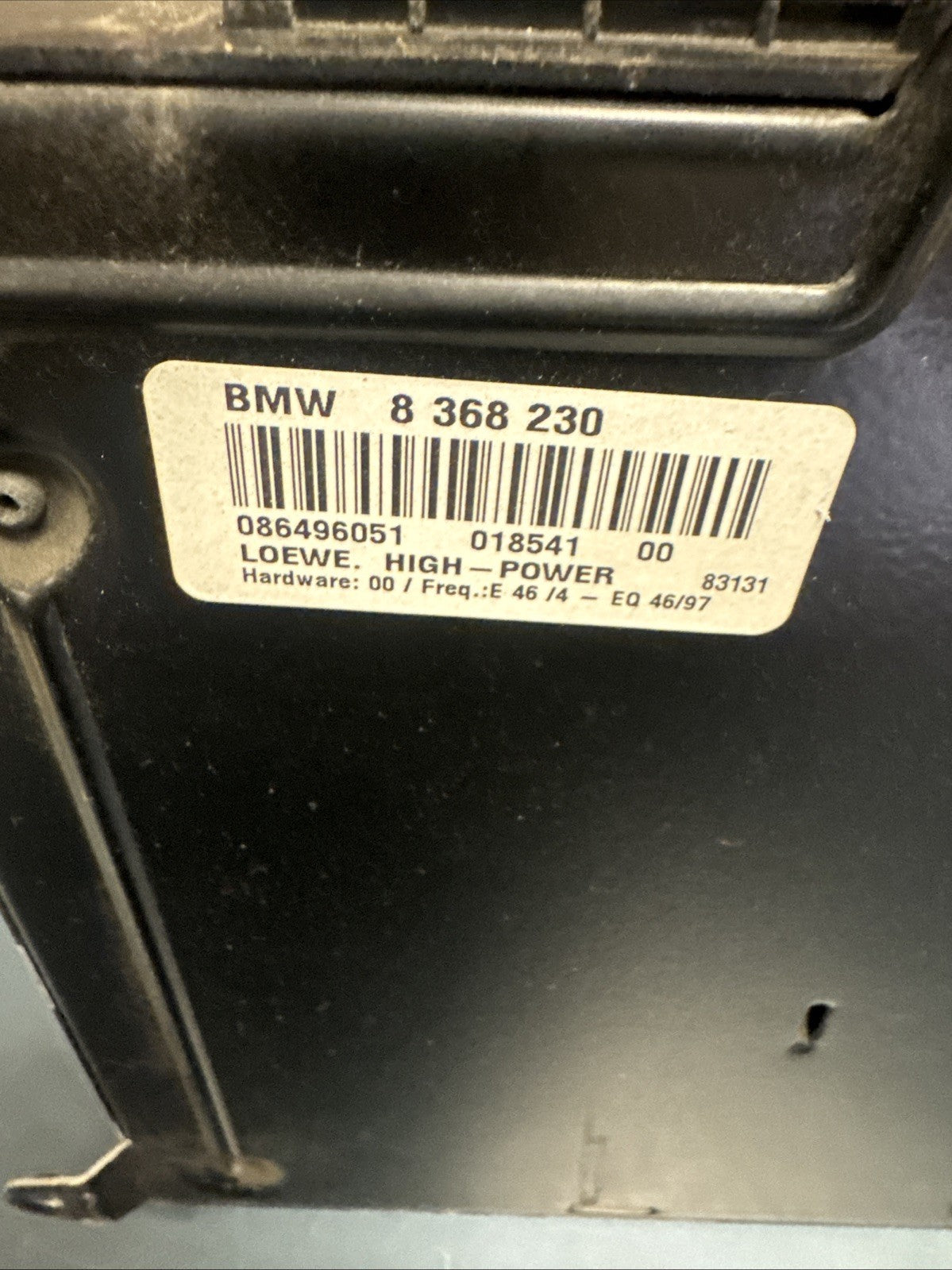 1999 2000 2001 BMW E46 328i AUDIO AMPLIFIER ASSEMBLY LEAR HIFI 8368230
