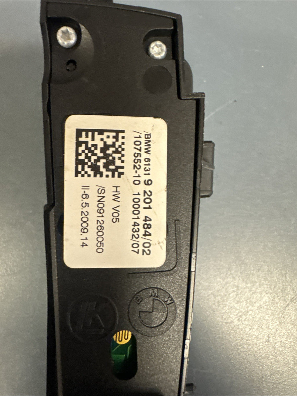 09-17 BMW F01 F02 750i 750Li Center Console Multi Switch 9201484 Black OEM