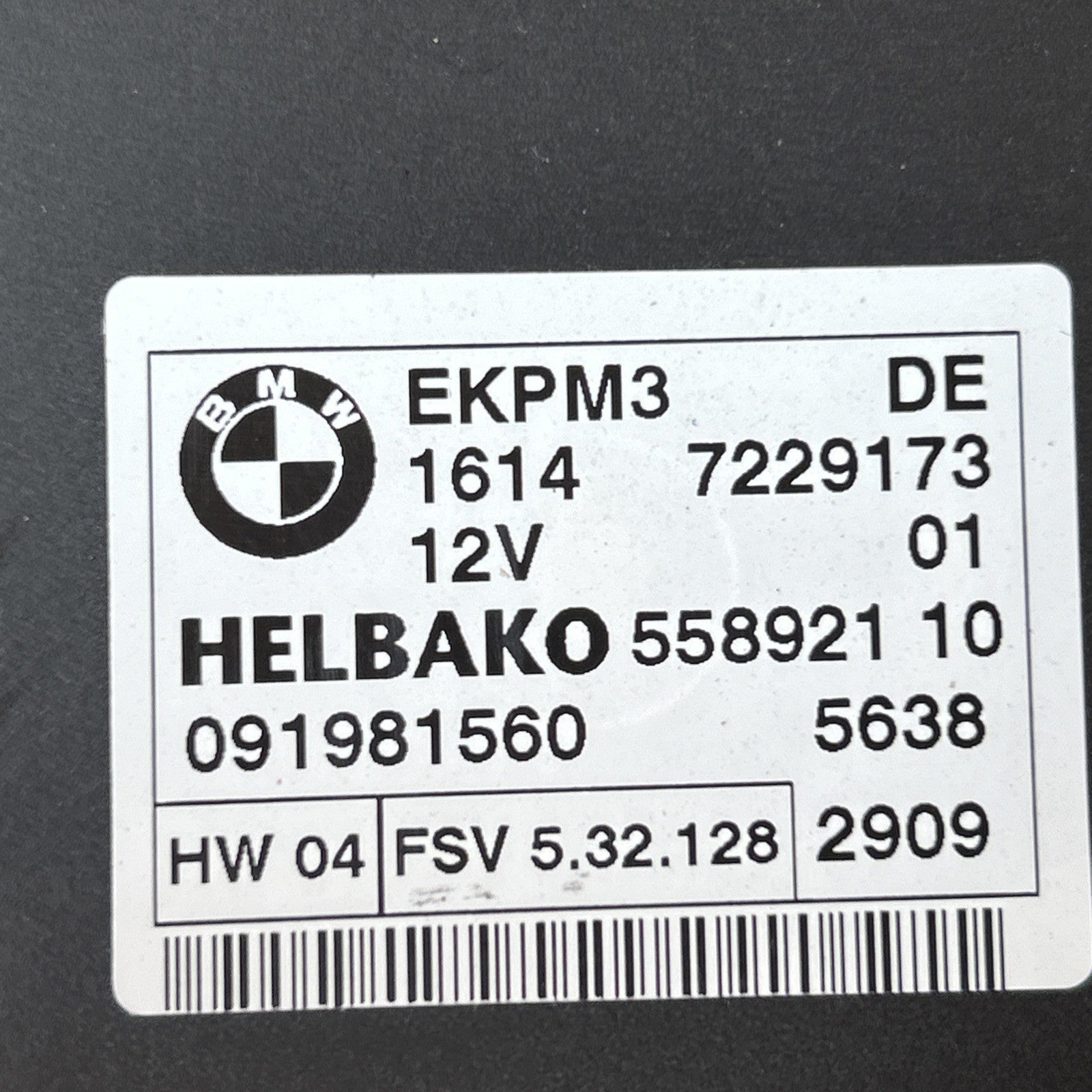 BMW 2006-2016 1/3/5/6 SERIES X1 X5 X6 Z4 FUEL PUMP CONTROL MODULE OEM 7229173