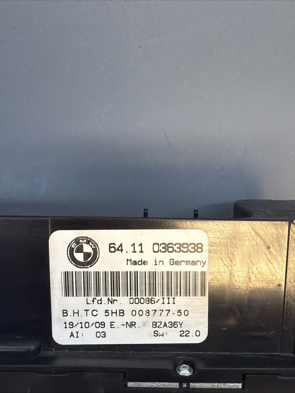 BMW 03-10 X3 E83 Automatic Air Conditioning Control Unit Module Panel 0363938